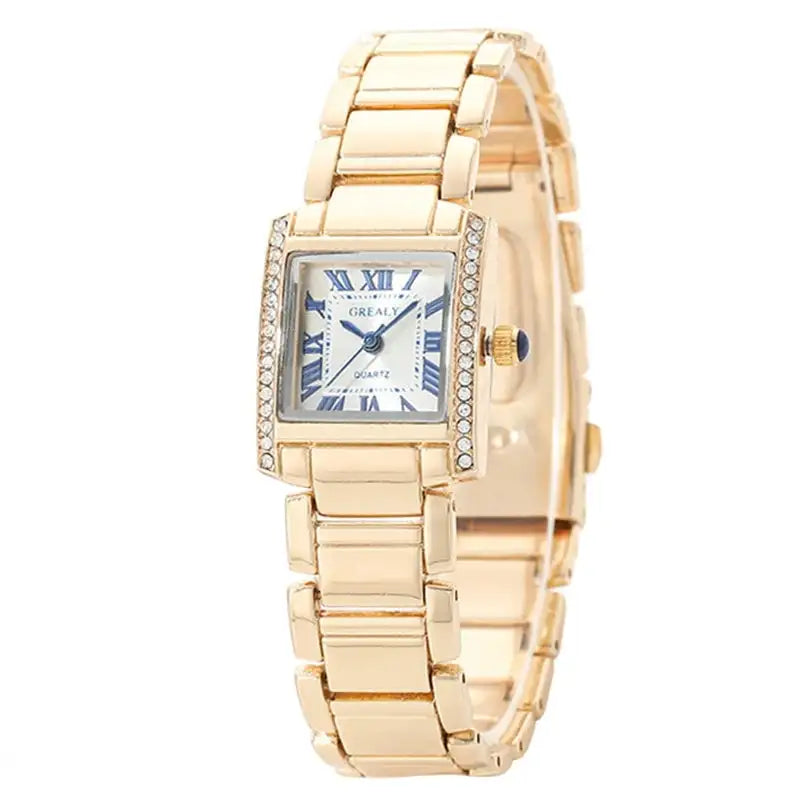 New Fashion Roman Scale Women Watches Luxury Ladies Wristwatch Quartz Watch Rhinestone Men Women Watches Relogio Feminino Clocks - Lootquake