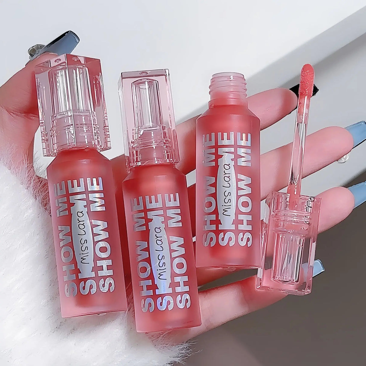 MISS LARA Show Me Lápiz labial barato Espejo Vidrio acuoso Brillo labial Hidrata Blanquea Atmósfera Brillo labial puro femenino Cosméticos calientes
