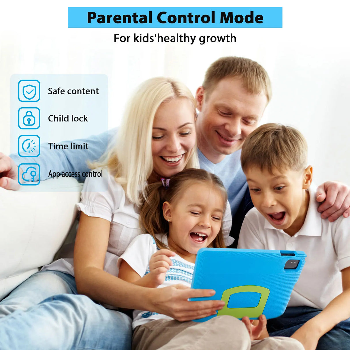 Tablette PC ANRY 10,1 pouces Android 15, 8 Go (4 + 4 extensibles), RAM 64 Go, écran HD, double caméra IPS, 5G, Wi-Fi, 6 tablettes, cadeau pour enfants