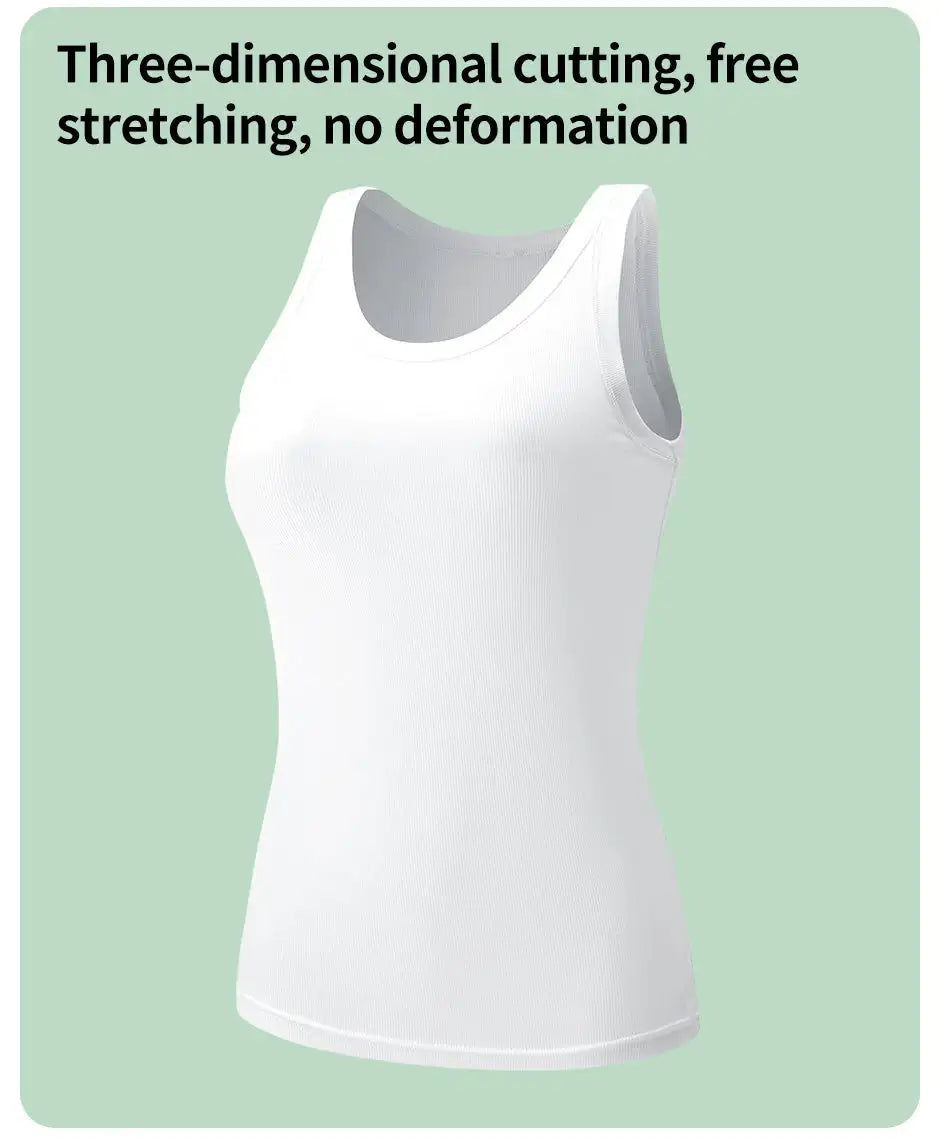 European and American Yards Ladies Suspender Vest Sleeveless Top Solid Color Sexy Thread Bottoming Thin Vest Four Seasons Essent - Lootquake