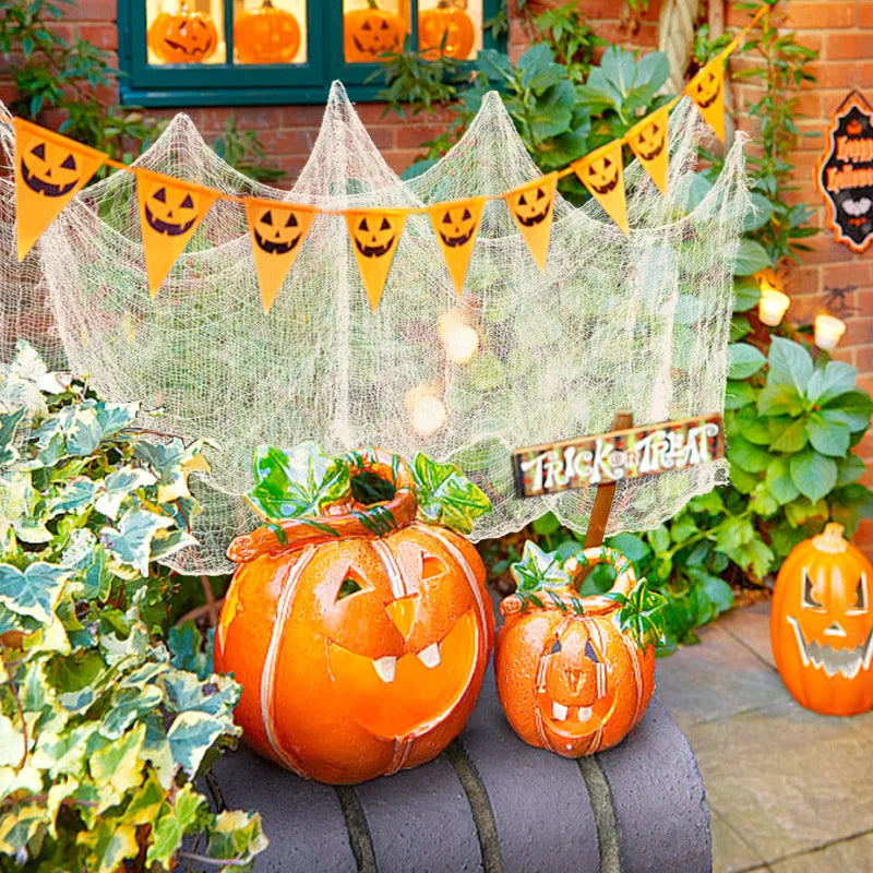 2M/4M Halloween Decorations Black Creepy Gauze Cloth Window Table Door Net Spooky Fancy Dress Party Haunted House Wall DIY Decor