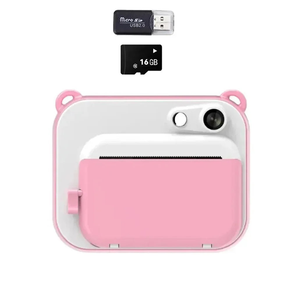 Cámara para niños con impresión instantánea, cámara de fotos digital, cámara de vídeo para niñas, regalo de cumpleaños para niños