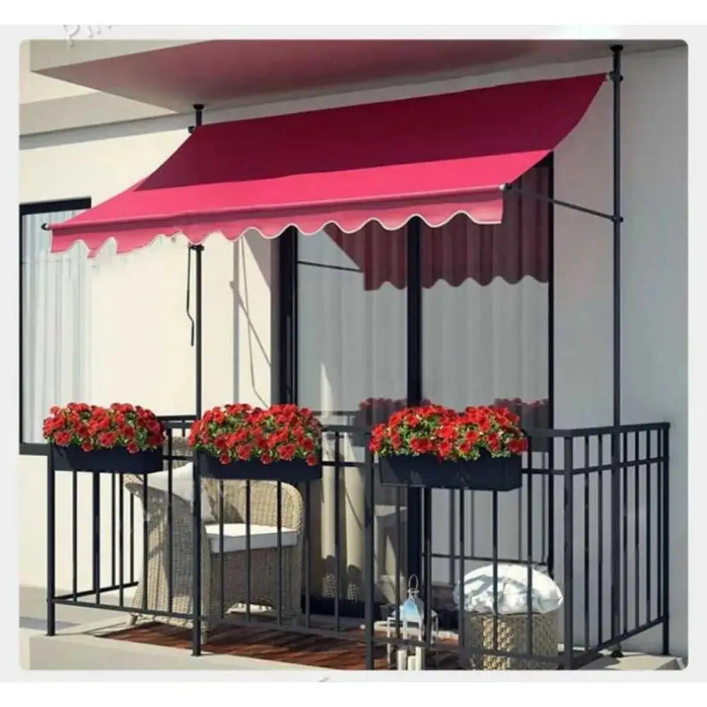 Awnings Rain and Snow Resistant UV Resistant Folding and Telescopic Canopy Tent Outdoor Garden Balcony Roof Courtyard Sunshade - Lootquake
