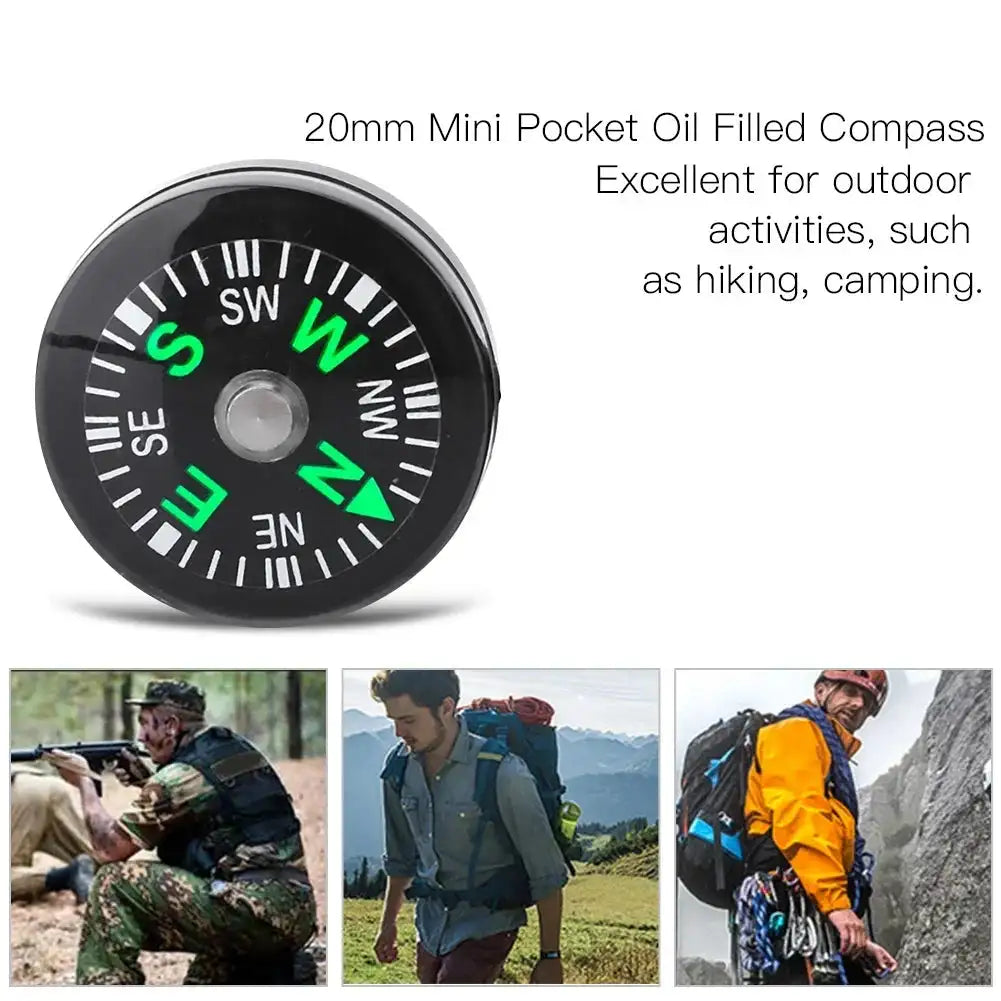 5PCS Portable Mini Compass for Camping Hiking Navigation Tools Outdoor Sports Mountaineering Survival Handheld Tactical Compass - Lootquake