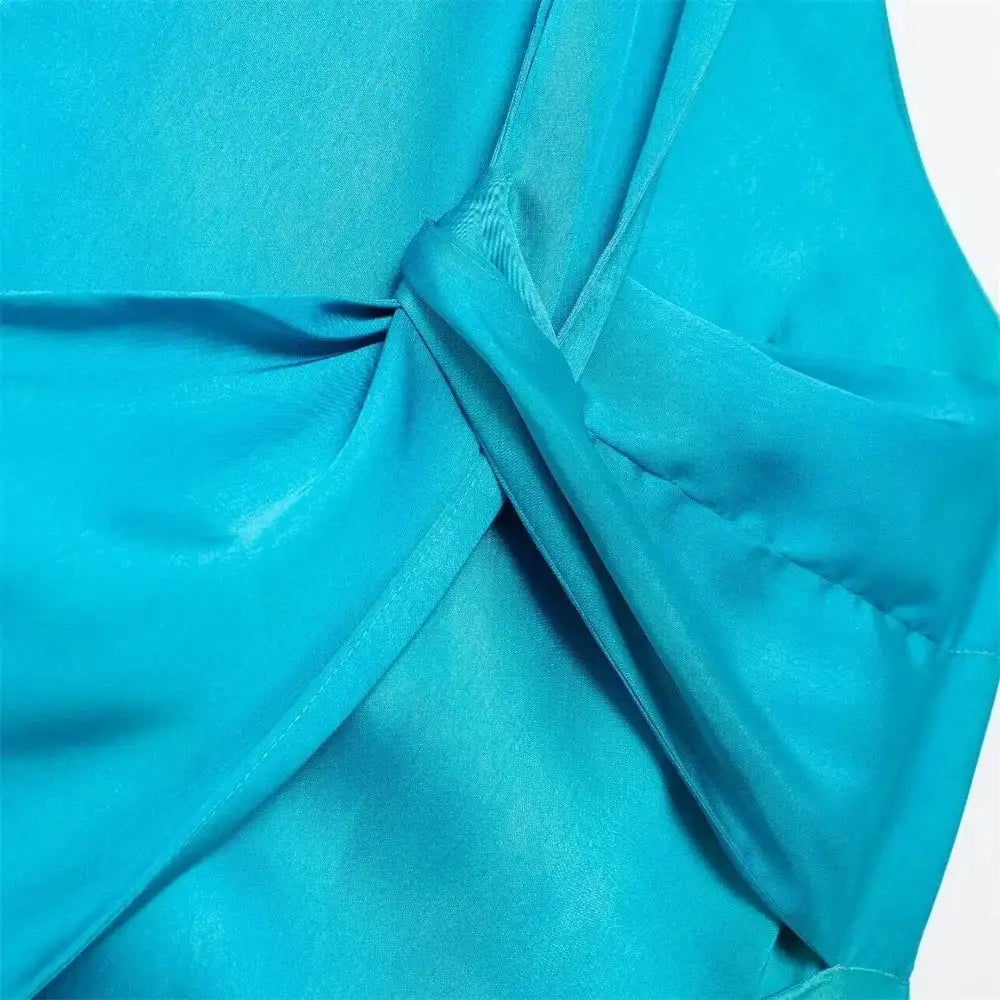 Gradient Long Dress Women Elegant One Shoulder Sleeveless Party Dress Female 2024 Summer Backless Tie-dye Lady Mermaid Robe - Lootquake