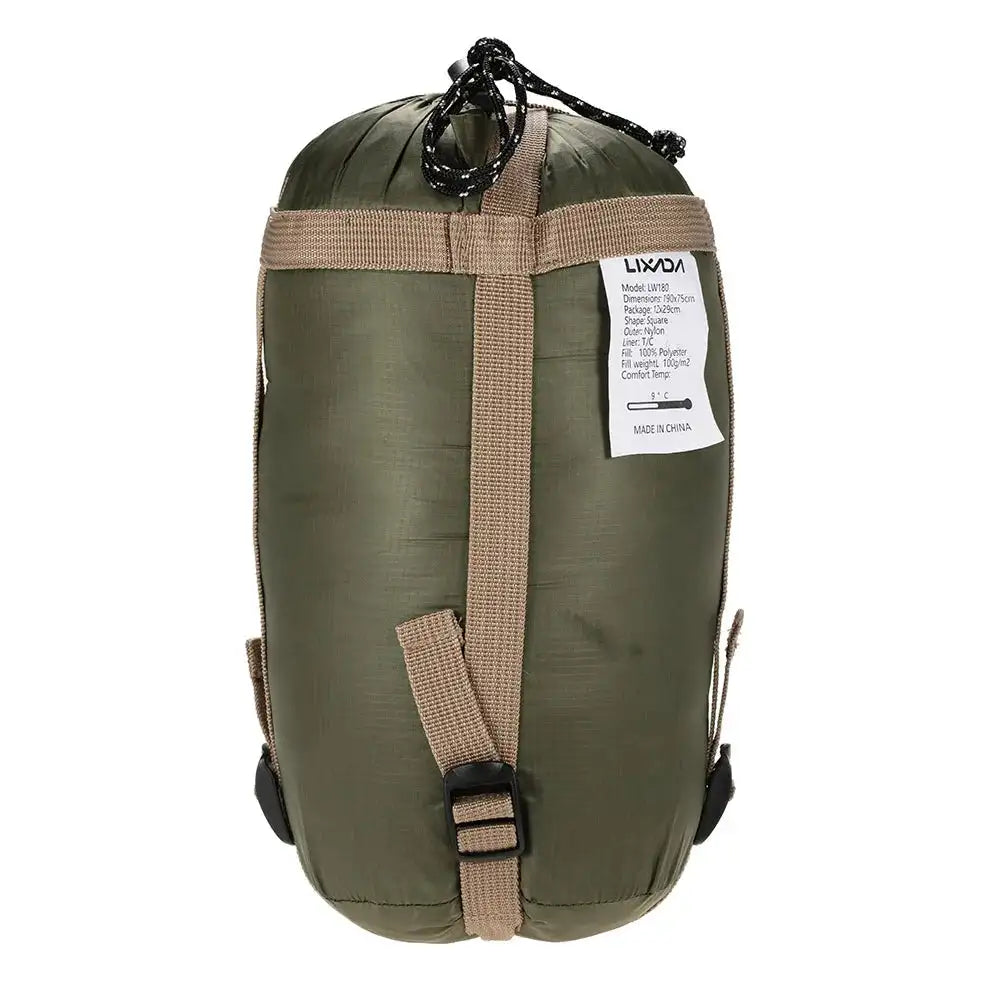 Lixada 190 * 75cm Outdoor Portable Envelope Sleeping Bag Camping Travel Hiking Multifunction Ultra-light 680g Backpacking - Lootquake