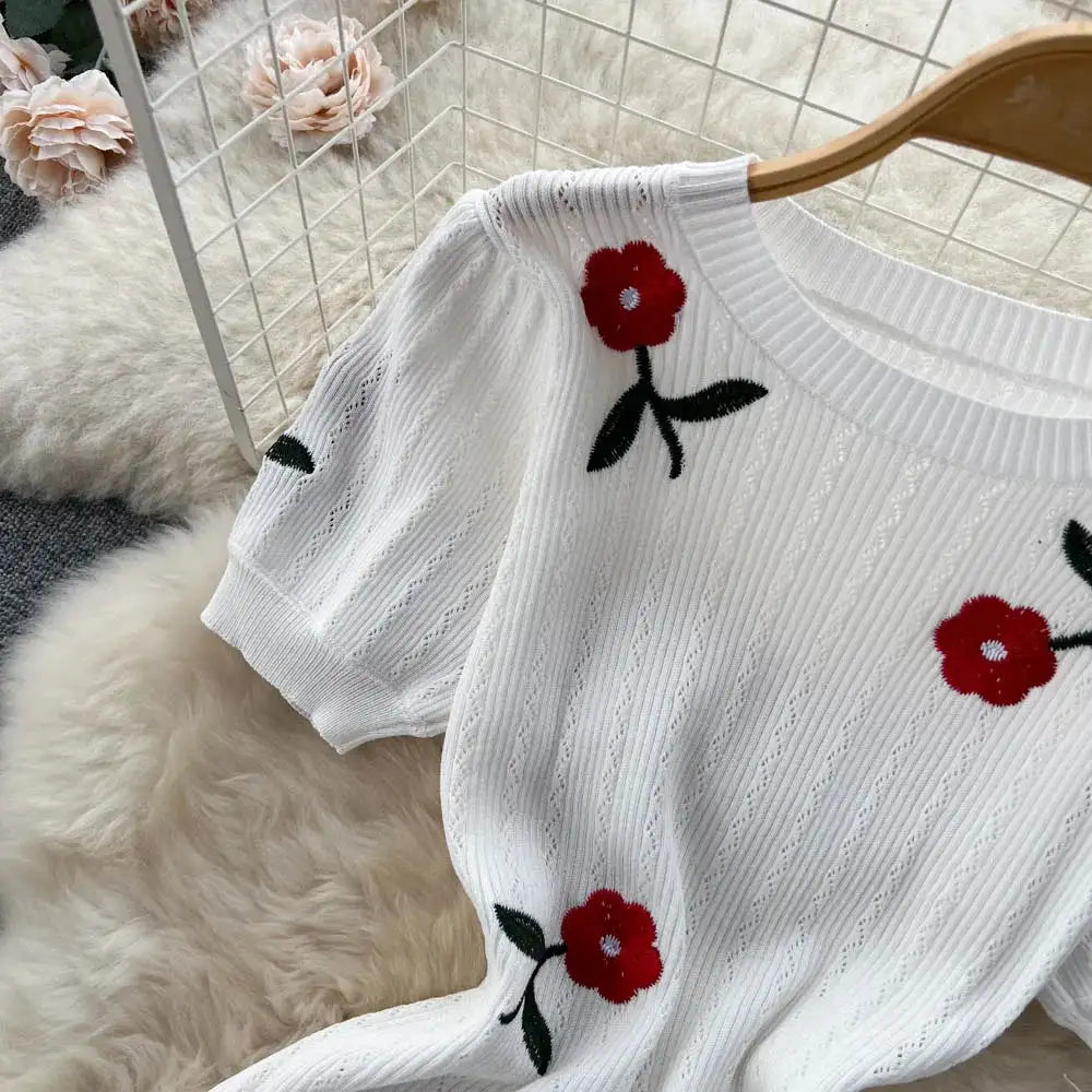 Crochet Dresses Knit Cut Out Dress Jurk Dames Beach Dresses for Women 2023 Short Sleevel Female Vestidos Mujer Maxi Long Dress - Lootquake