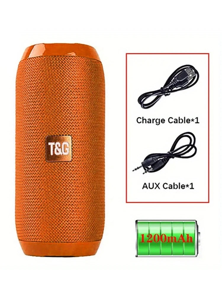 Altavoz Bluetooth portátil TG117 para exteriores, inalámbrico, con graves profundos, llamadas gratuitas, FM, tarjeta TF y unidad flash USB, compatible con teléfono móvil, tableta y TV.