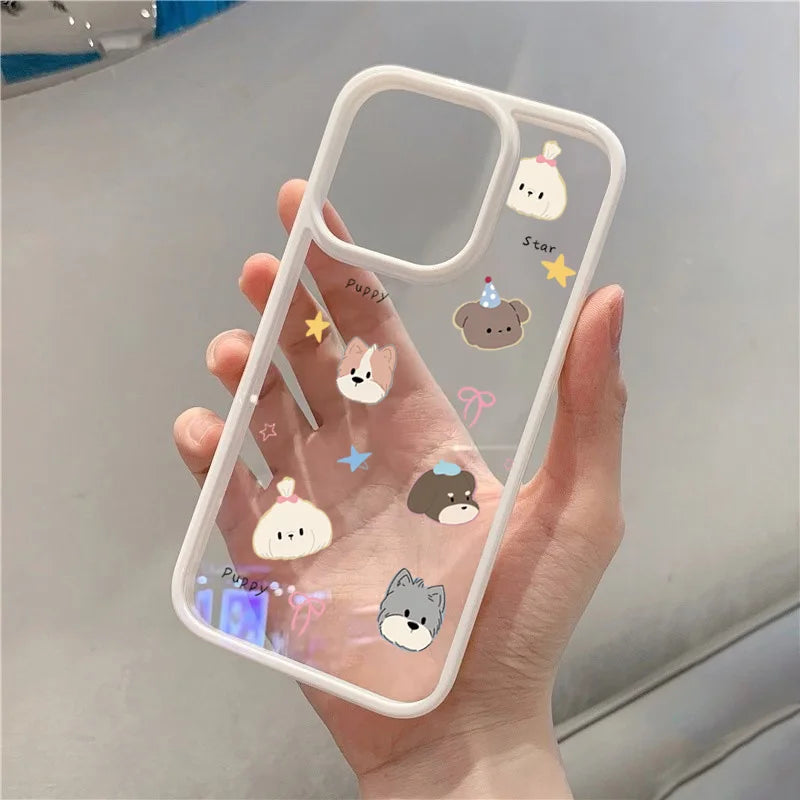 Cute Animals Clear Phone Case