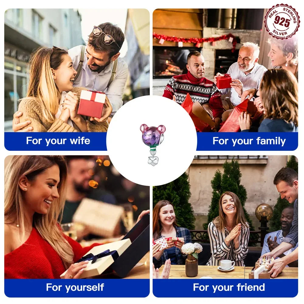 S925 Silver Happy Birthday Charms Love Numbers Celebration Anniversary Serie Beads for Women Diy Original Bracelet Jewelry Gift - Lootquake