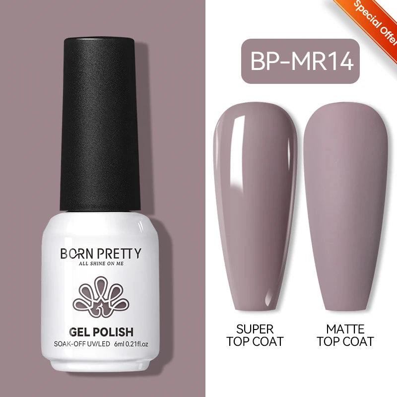 BORN PRETTY 10ml Reflective Glitter Gel Nail Polish Carat Mirage Sparkling Color Shine UV LED Soak Off Semi-Permanant Varnish