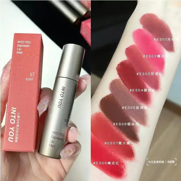 Rouge à lèvres mat INTOYOU, argile à lèvres longue tenue, brillant à lèvres velours waterproof, non fondant, non collant, maquillage expresso pour les lèvres