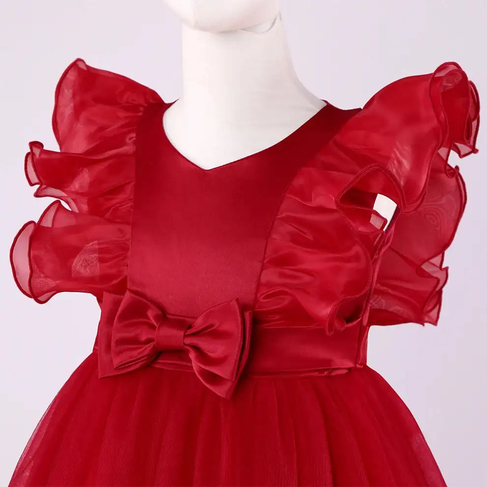 New Princess dress Large children's long dress Girl piano performance dress Festival party dress - Lootquake