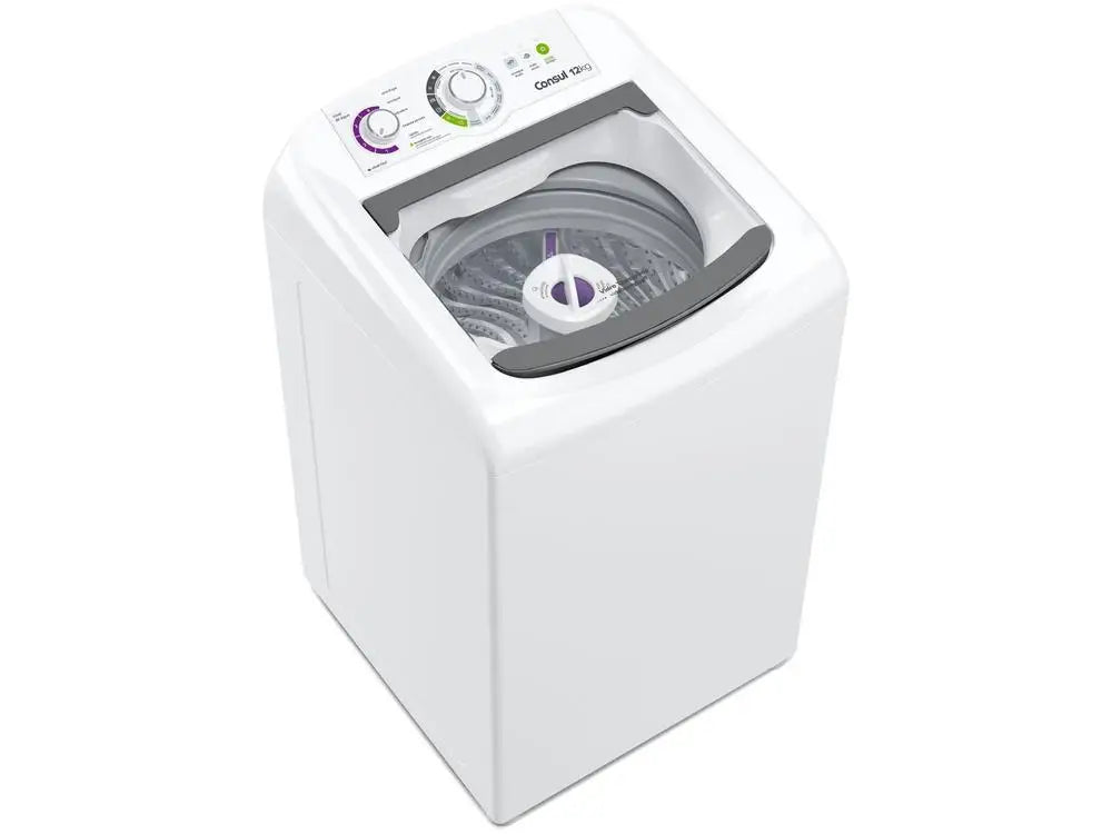 Lave-linge Consul 12 kg 16 programmes de lavage blanc CWH12 - 110 V