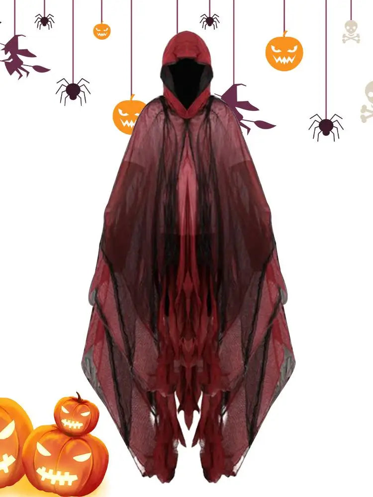 Halloween Cape Unisex Halloween Ghost Dementors Cosplay Costume Horror Dress Up Cape Halloween Horror Costume Cloaks Props