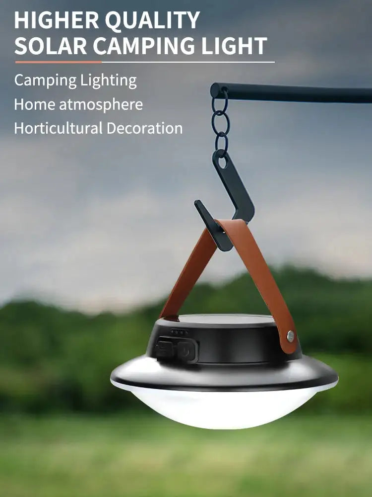 Solar High Power LED Camping Light 3 Modes Rechargeable Portable Lanterns Outdoor Emergency BBQ Waterproof Tent Lighting Lamp - Lootquake