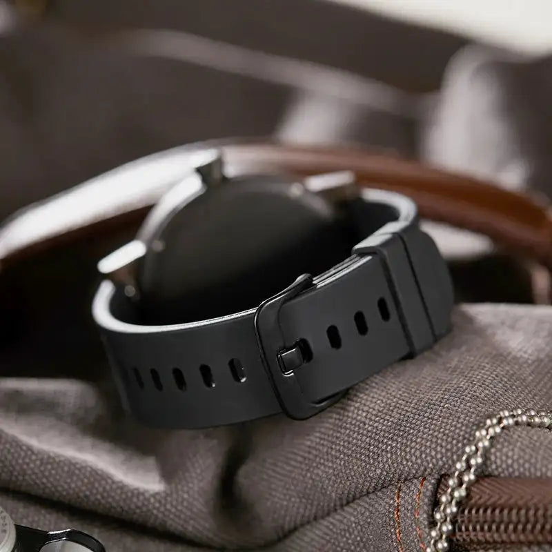 Natural Wood Watch Men Turntable Compass Dial Real Walnut Ebony Bamboo Wooden Watches Male Brown Concept Clock Quartz Wristwatch - Lootquake