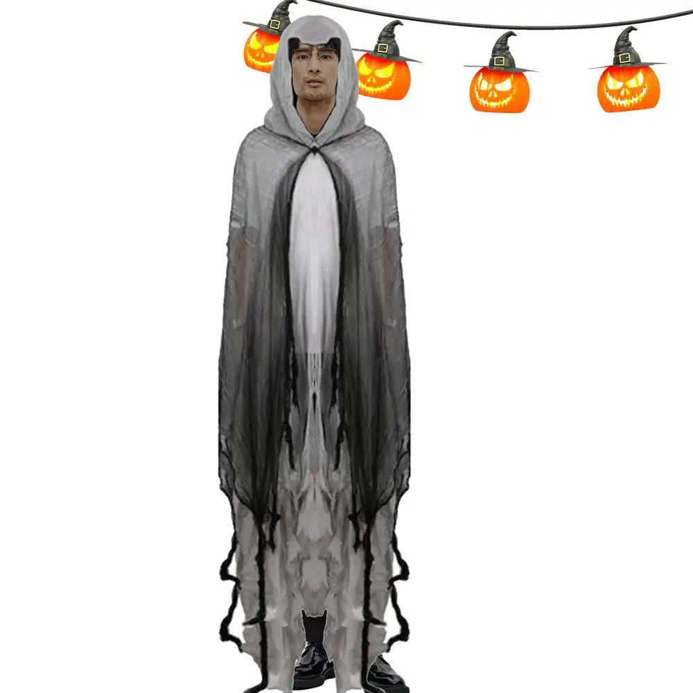 Halloween Cape Unisex Halloween Ghost Dementors Cosplay Costume Horror Dress Up Cape Halloween Horror Costume Cloaks Props