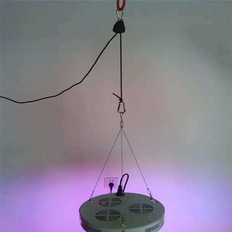 Lanyard Hanging 1/8" Grow Tent LED Grow Light Pulley Rope Ratchet Adjustable Rope For Room Box Growing Light Greenhouse Fixtures - Lootquake