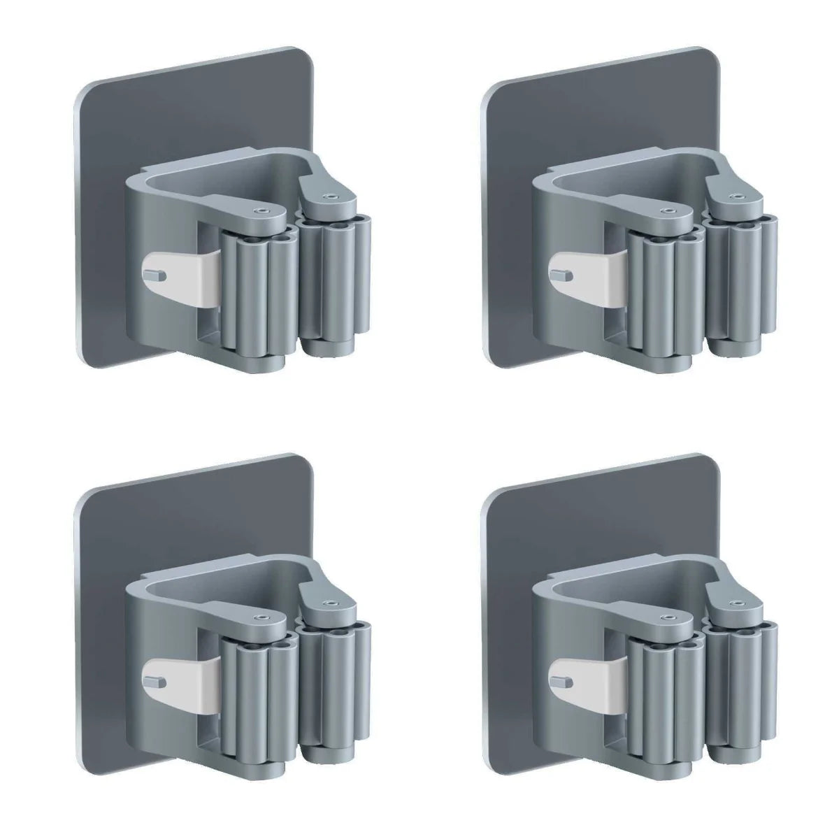 Lot de 2 ou 4 supports de rangement pour salle de bain, ventouses, crochets sans traces, fixation murale, support pour balai, étanche