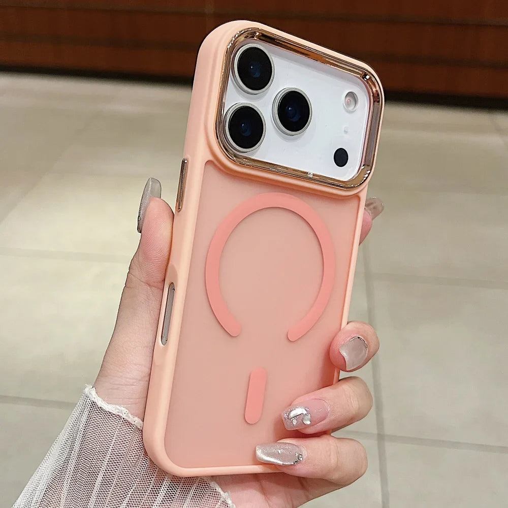 Funda ultrafina transparente para iPhone con carga inalámbrica Magsafe