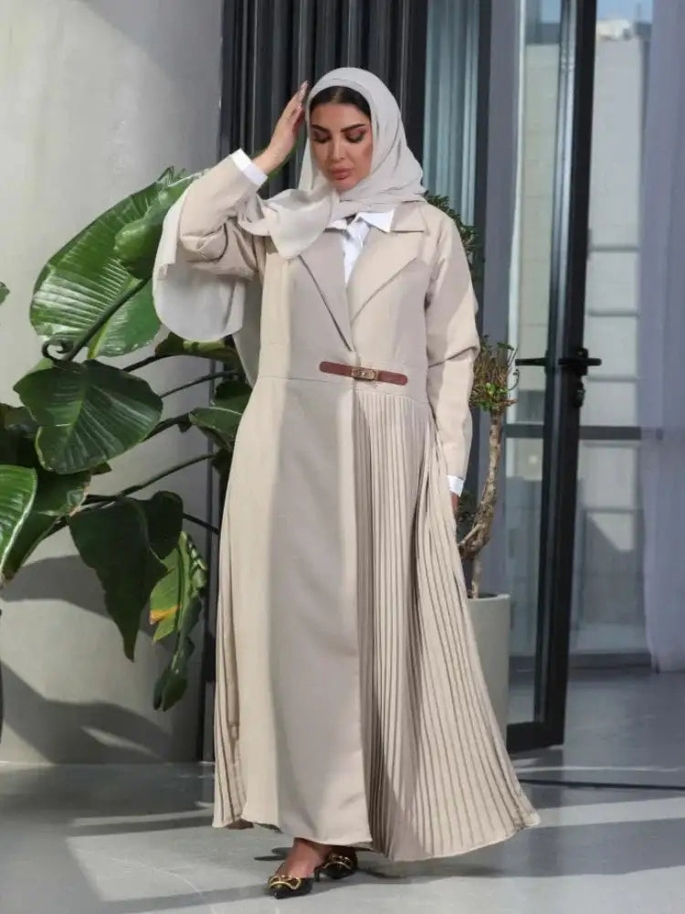Eid Muslim Party Abaya for Women Ramadan Cardigan Pleated Long Dress Morocco Kaftan Vestidos Largos Dubai Robe Jalabiya 2024 - Lootquake