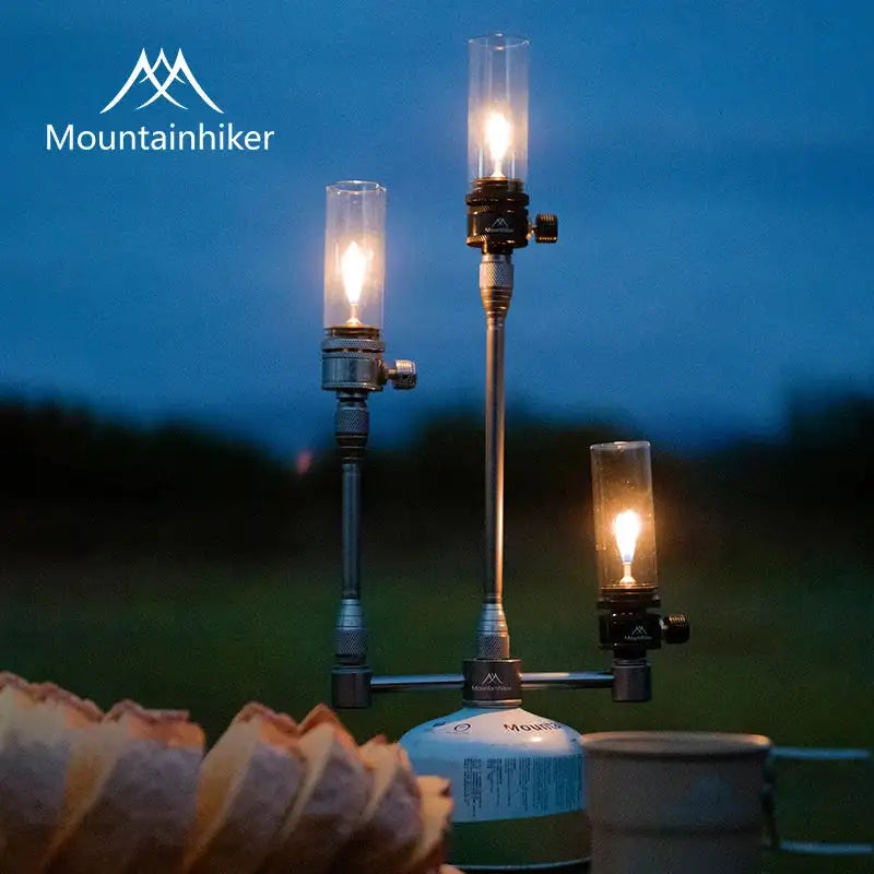 Portable Camping Gas Lamp Mounthiker Candlelight Tent Gas Lamp Home Dinner Decor - Lootquake