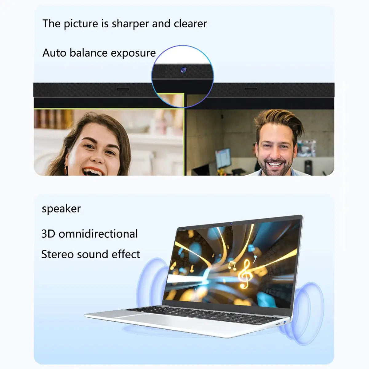 15.6 inch Business Laptop Intel N95 16GB RAM 1024GB SSD Cheap Portable Laptop With Fingerprint Bluetooth Camera for PS Office - Lootquake