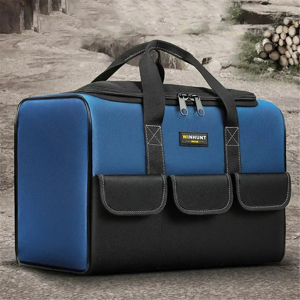 New Square Tool Bag with 30% More Capacity Waterproof Multi Pockets Tool Organizer Tool Pouch for Electrician Tools - Lootquake