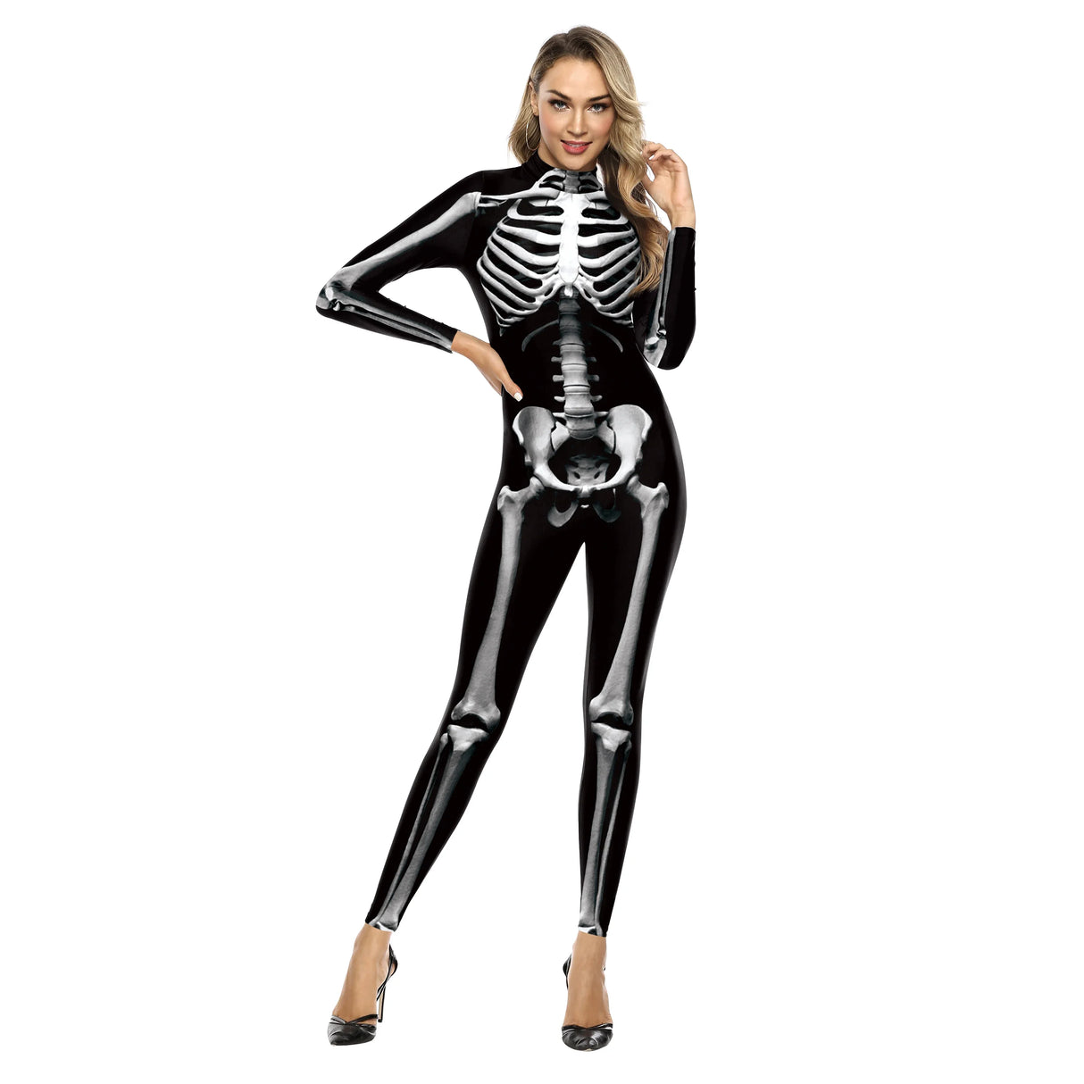 Skeleton Bodysuit High Elastic