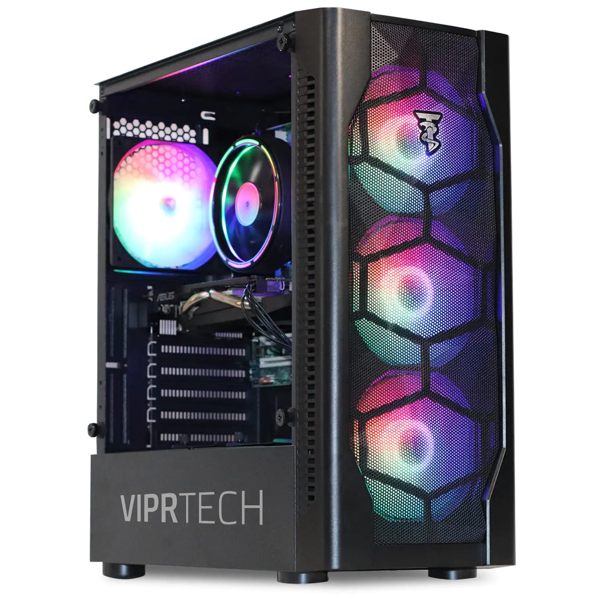 ViprTech Entry Level Gaming PC Desktop Computer - Intel Core i5 3.40GHz GeForce GTX 650 8GB RAM 1TB HDD WiFi RGB Lighting Windows 10 Pro 1 Year Warranty - Lootquake
