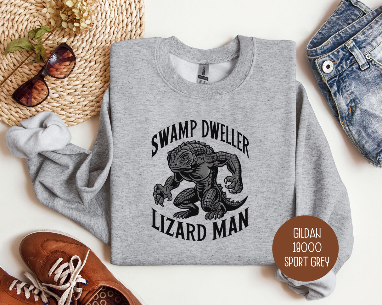 Swamp Dweller Lizard Man Sweatshirt-0