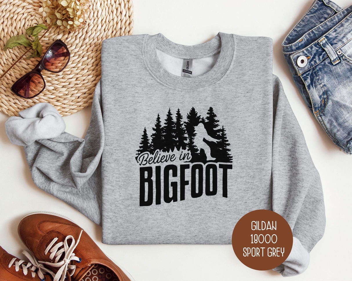 Believe in Bigfoot Sweatshirt-0