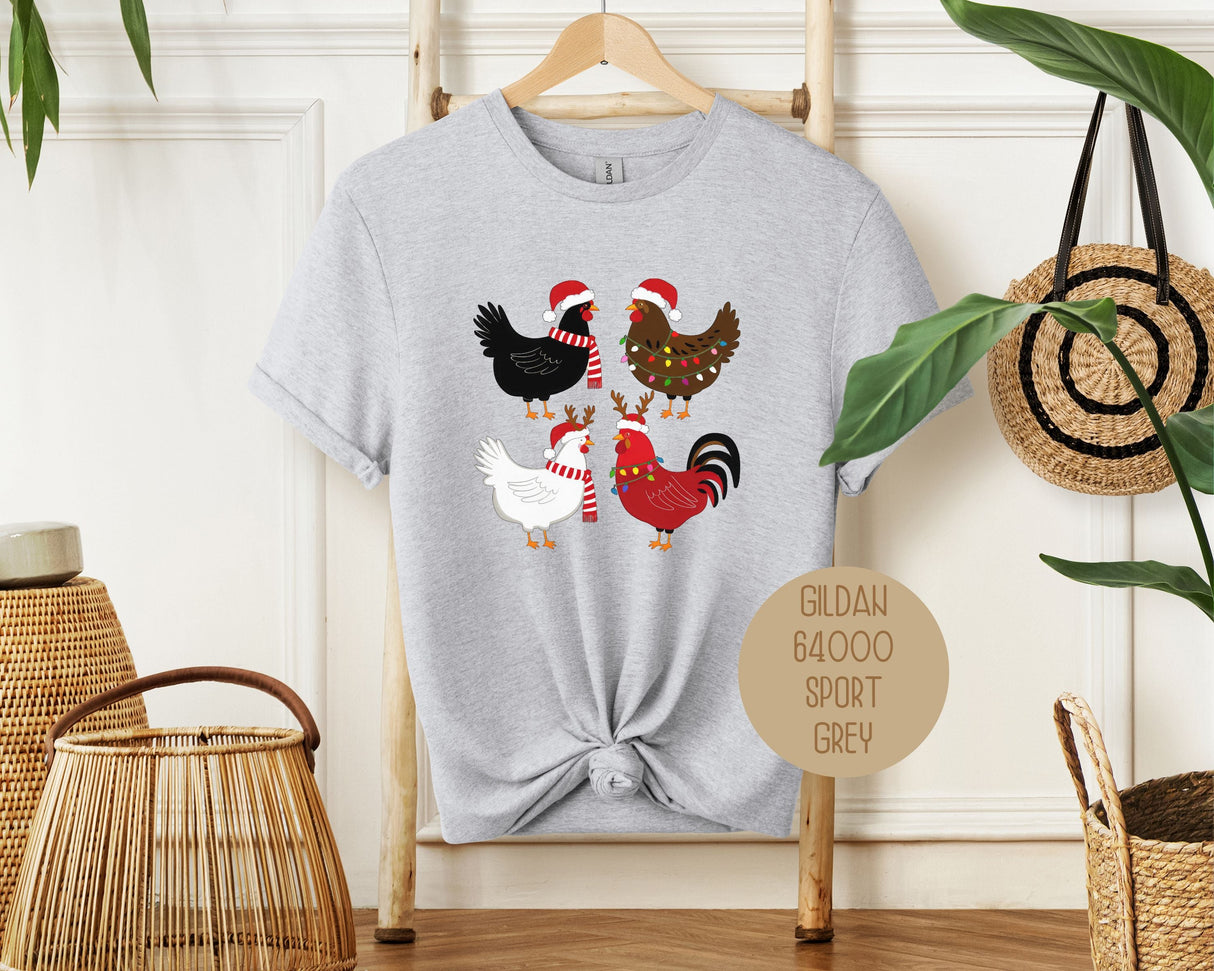 Cute Chickens Christmas Shirt-11