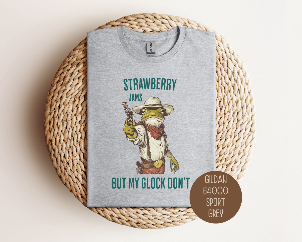 Strawberry Jams But My Glock Don't Shirt-0