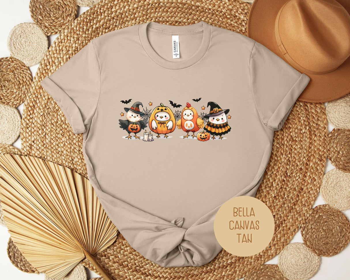 Chickens in Halloween Costumes Shirt-11