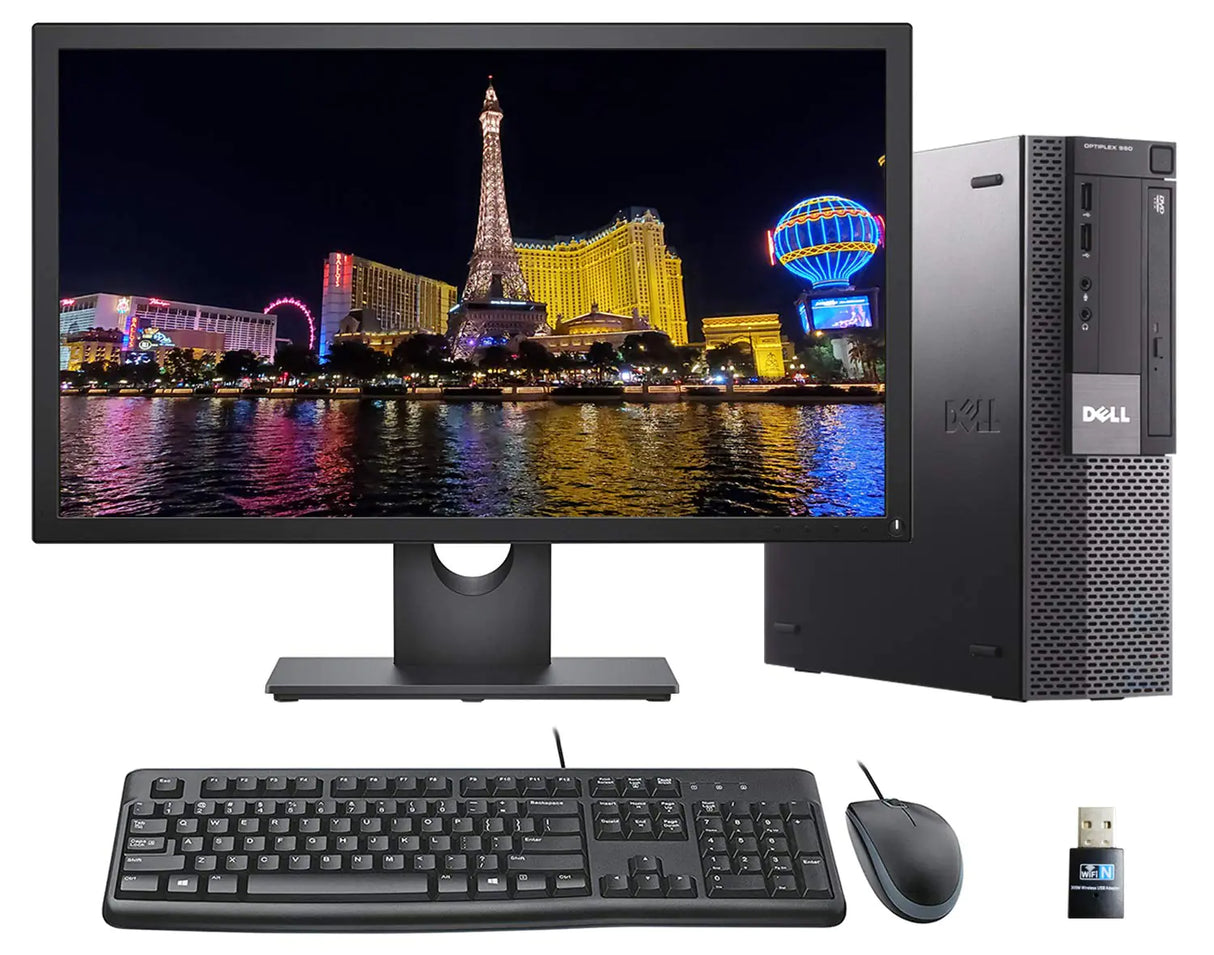 Dell Optiplex 980 Desktop PC Bundle with 22in FHD Monitor Keyboard Mouse i5-650 8GB 240GB SSD Win10 Pro (Renewed) - Lootquake