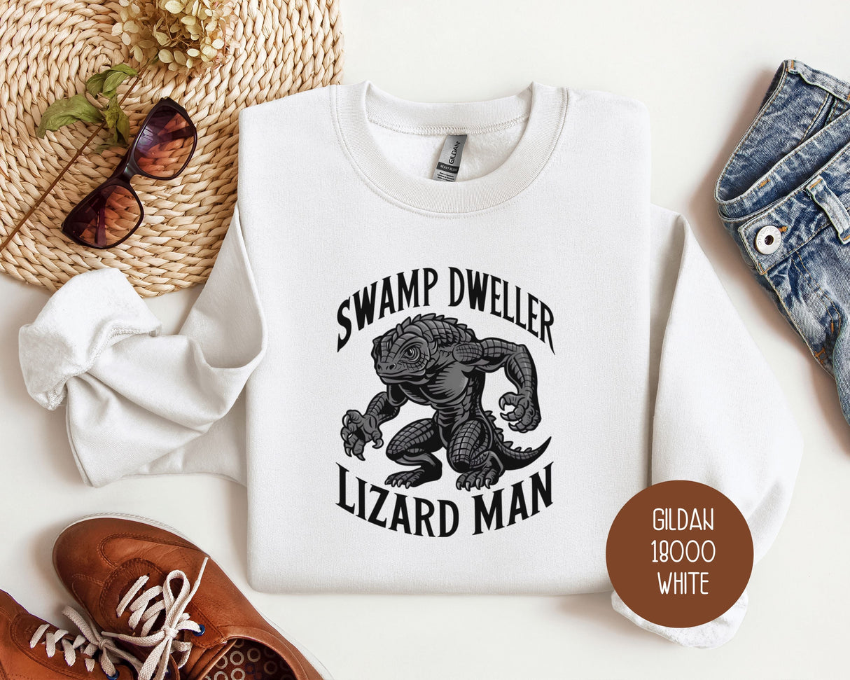 Swamp Dweller Lizard Man Sweatshirt-5