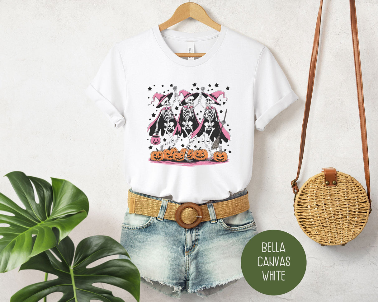 Dancing Skeletons Funny Halloween Shirt-11