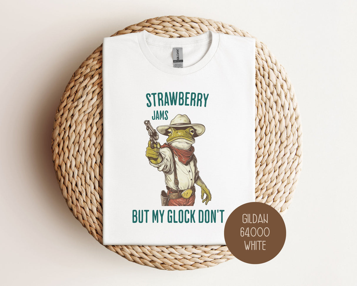 Strawberry Jams But My Glock Don't Shirt-5