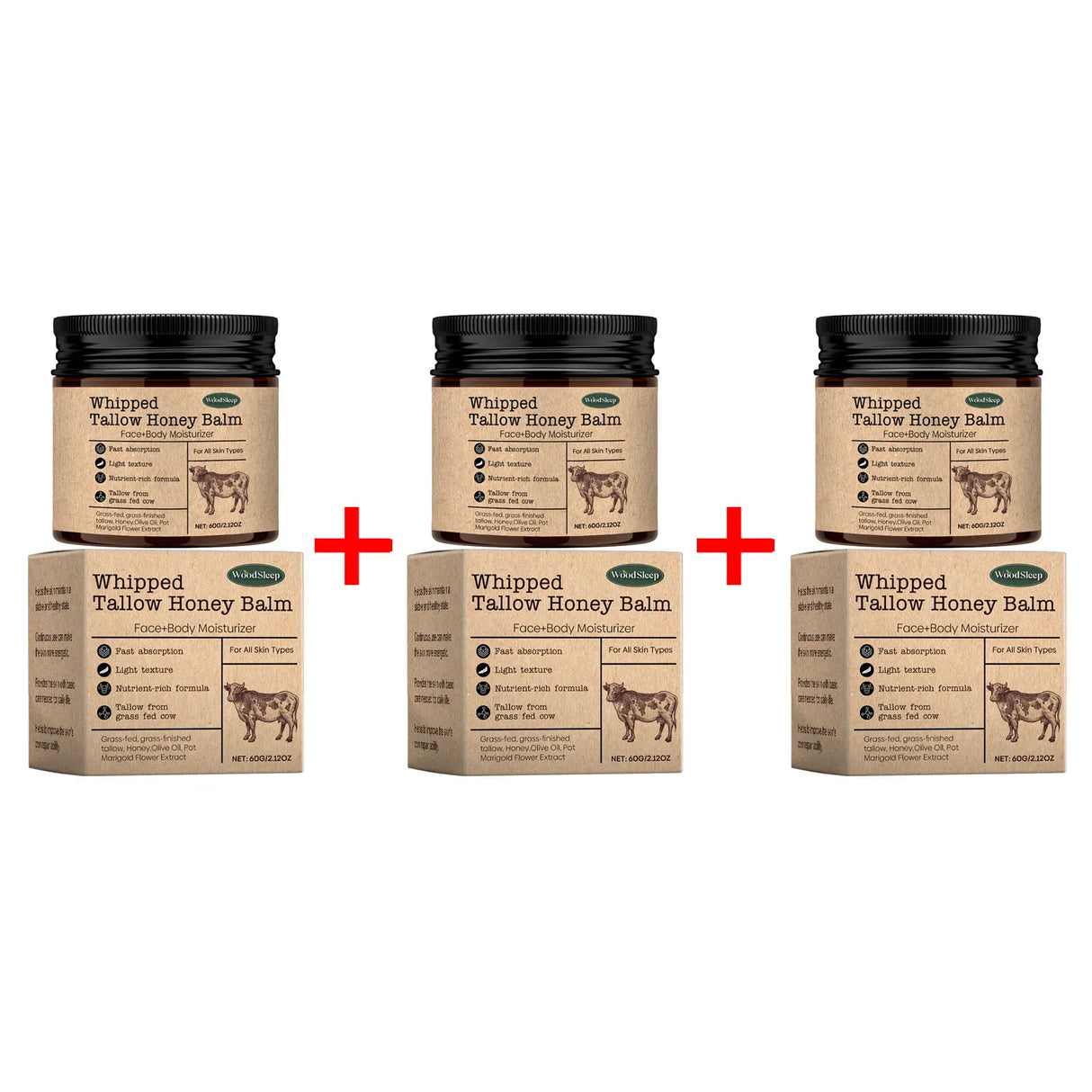 Crema hidratante de sebo de res WoodSleep