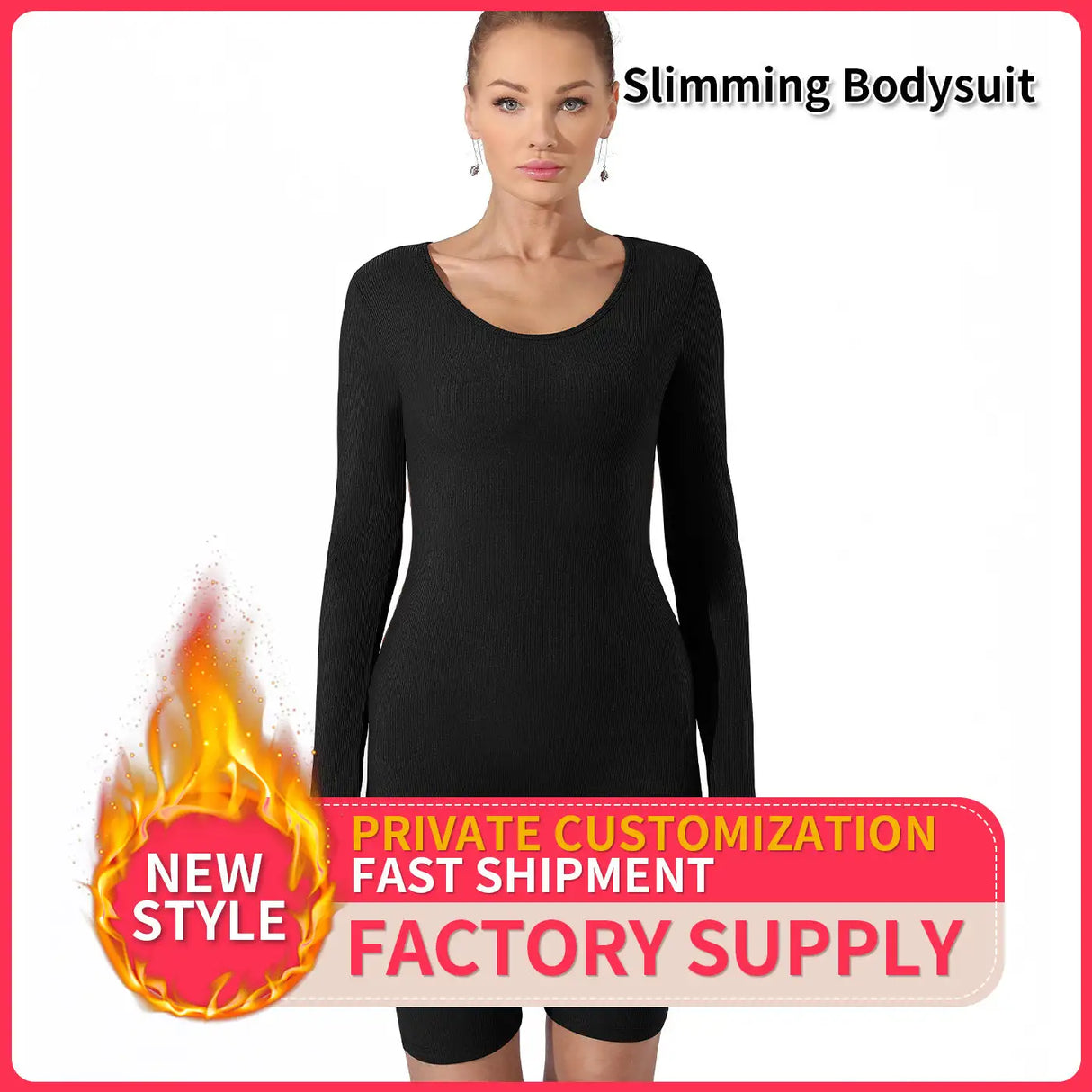 Women's Fashion Simple Solid Color Bodysuit - Lootquake