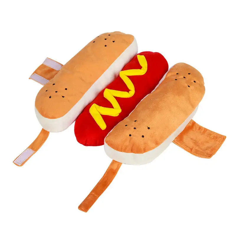 Funny Halloween Costumes For Dogs Puppy Pet Clothing Hot Dog Design Dog Clothes Pet Apparel Dressing Up Cat Party Costume Suit - Lootquake