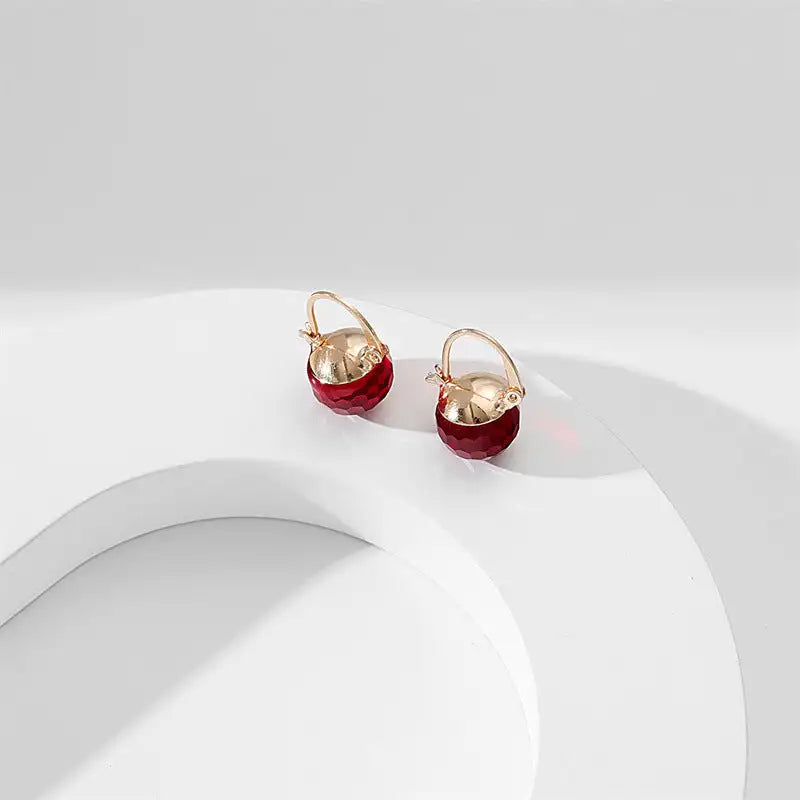 European And American Stylish Round Crystal Ear Clips Women - Lootquake