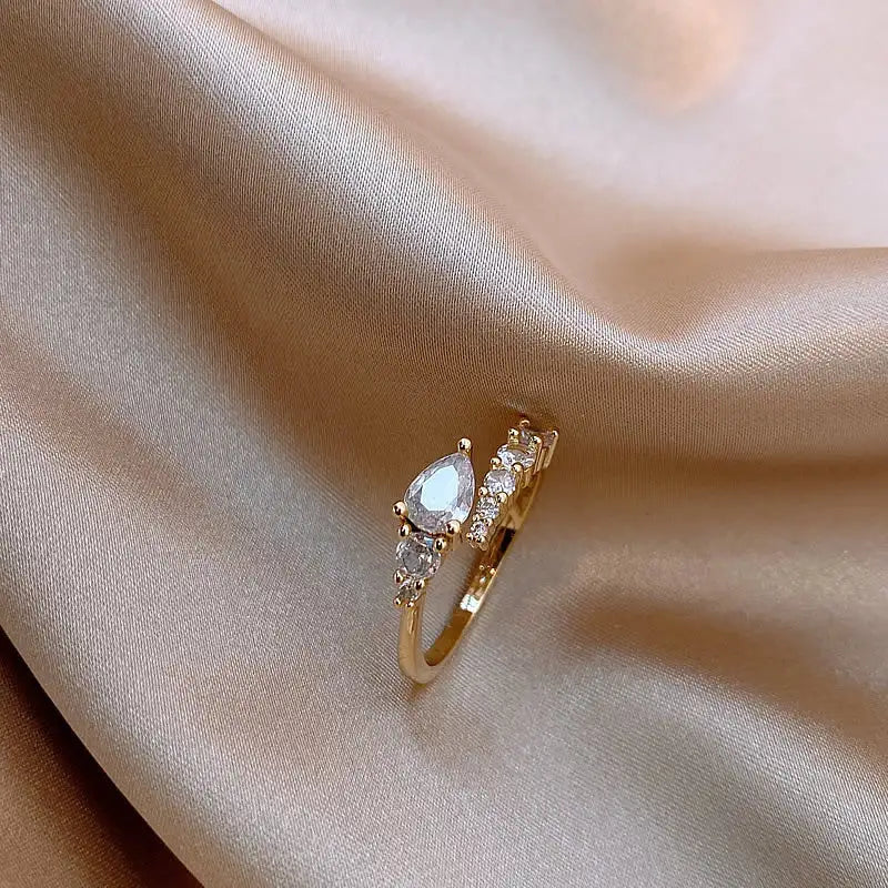 Light Luxury Minority High-grade Full Diamond Snake Ring - Lootquake