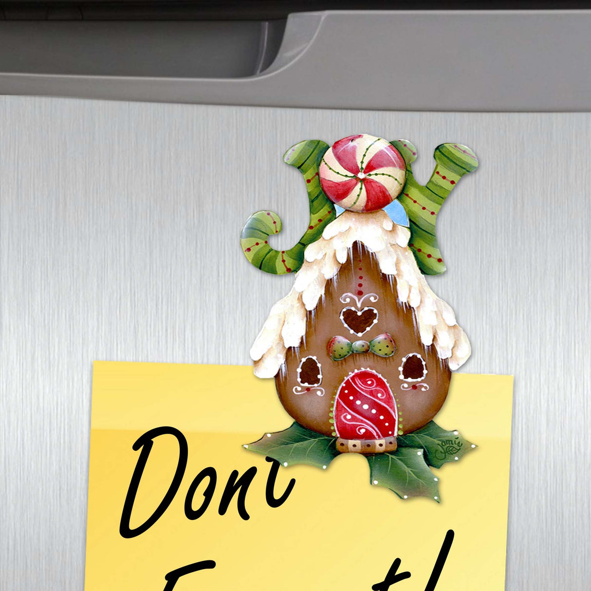 Merry Christmas Decorative Wooden Magnets Set of 6 by Jamie Mills-Price - Christmas Decor - 8090136G-S6-MP