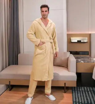 Men's Fibre Velvet Gown Set - Lootquake