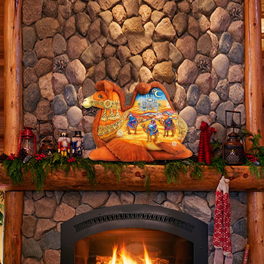 Decoración para puerta del Nacimiento de los Reyes Magos de G. DeBrekht - Decoración navideña del Nacimiento - 8126519H