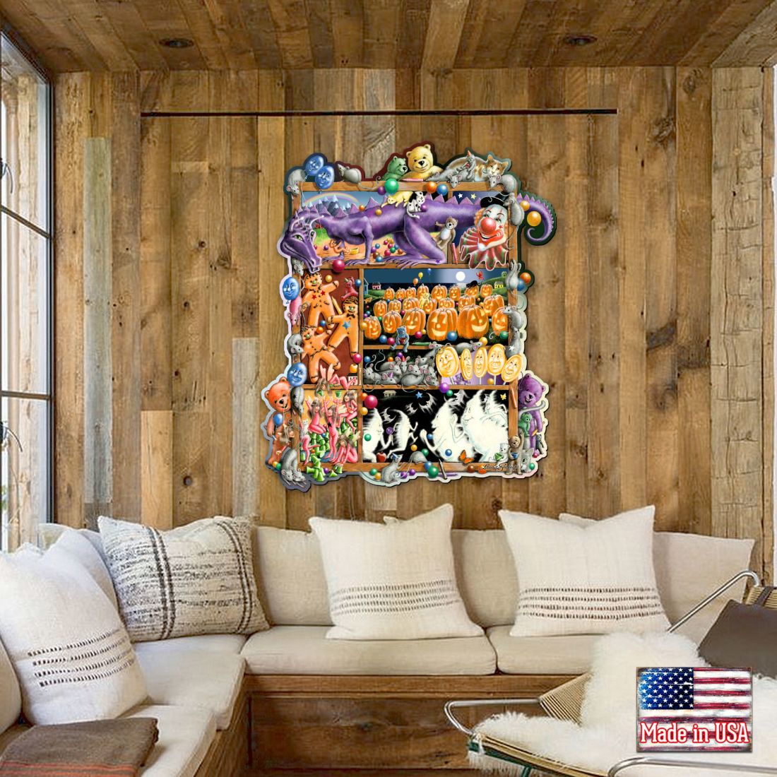 Colors Whimsical Wall Art by Laura Seeley - Love Family Kids Decor - 8513003-LS