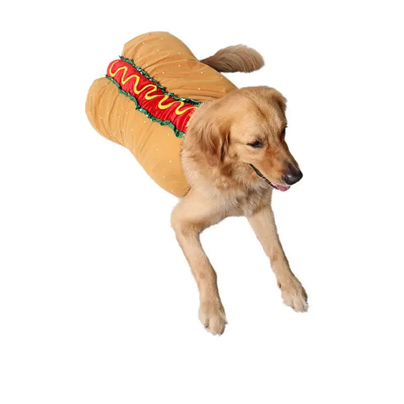 Pet Dog and Cat Costume, Cute Hot Dog Sandwich Costume, Funny Hot Dog Clothes, Cat Costume - Lootquake